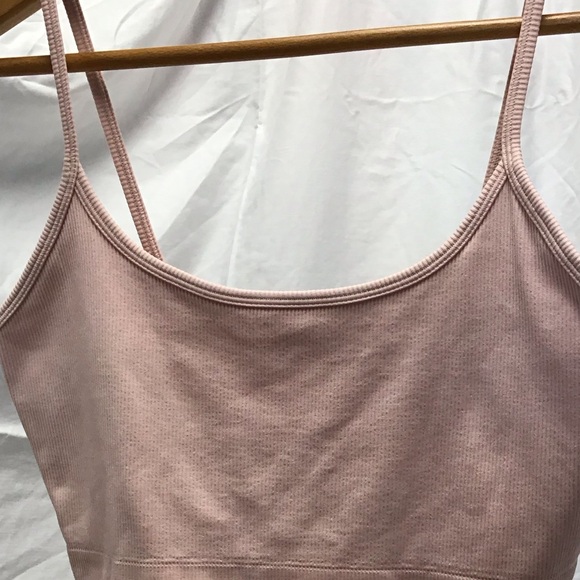 NWOT Athleta Pink Cropped Camisole Sleeveless Fitted - Picture 2 of 6